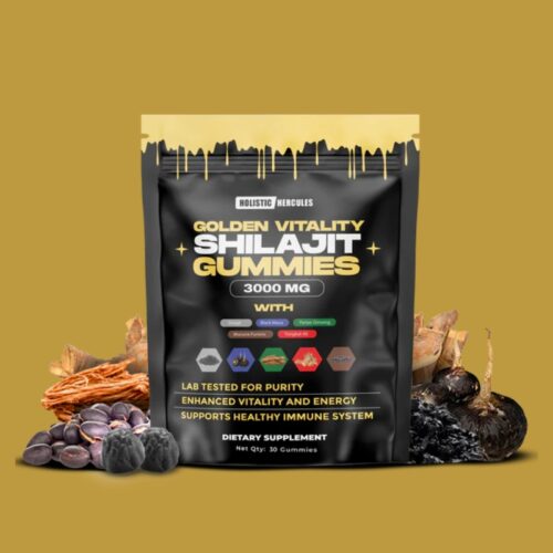 Holistic Hercules Organic Golden Shilajit Gummies