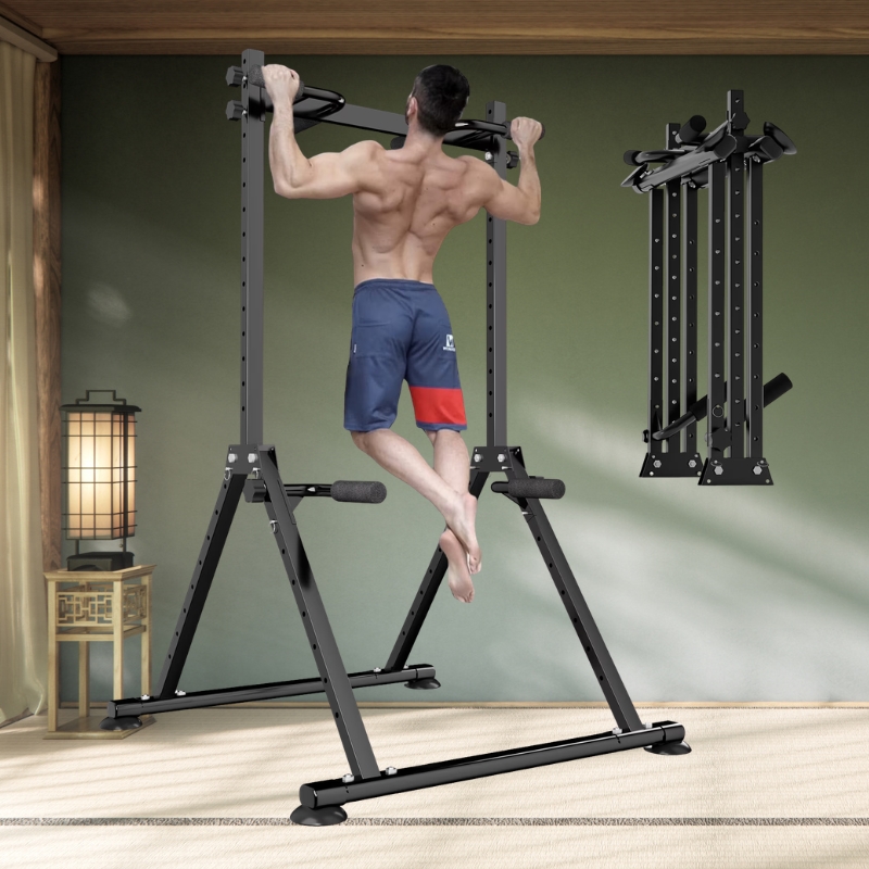 Prohiker Foldable Power Tower Pull Up Bar Station